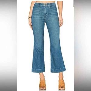 THE GREAT. Sea Crop Wide Leg Jeans | Size 26
